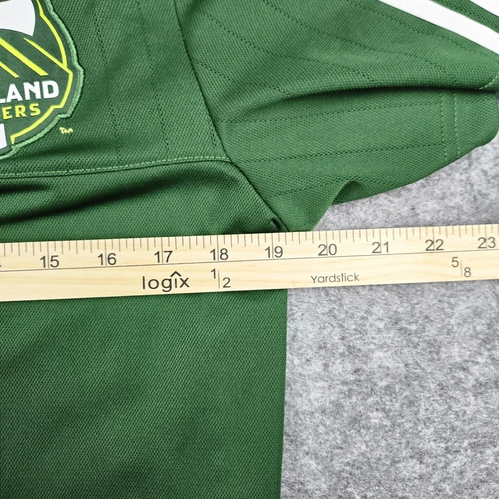 Adidas Football Portland Timbers Jersey Mens M Green Climalite Soccer Polo Shirt